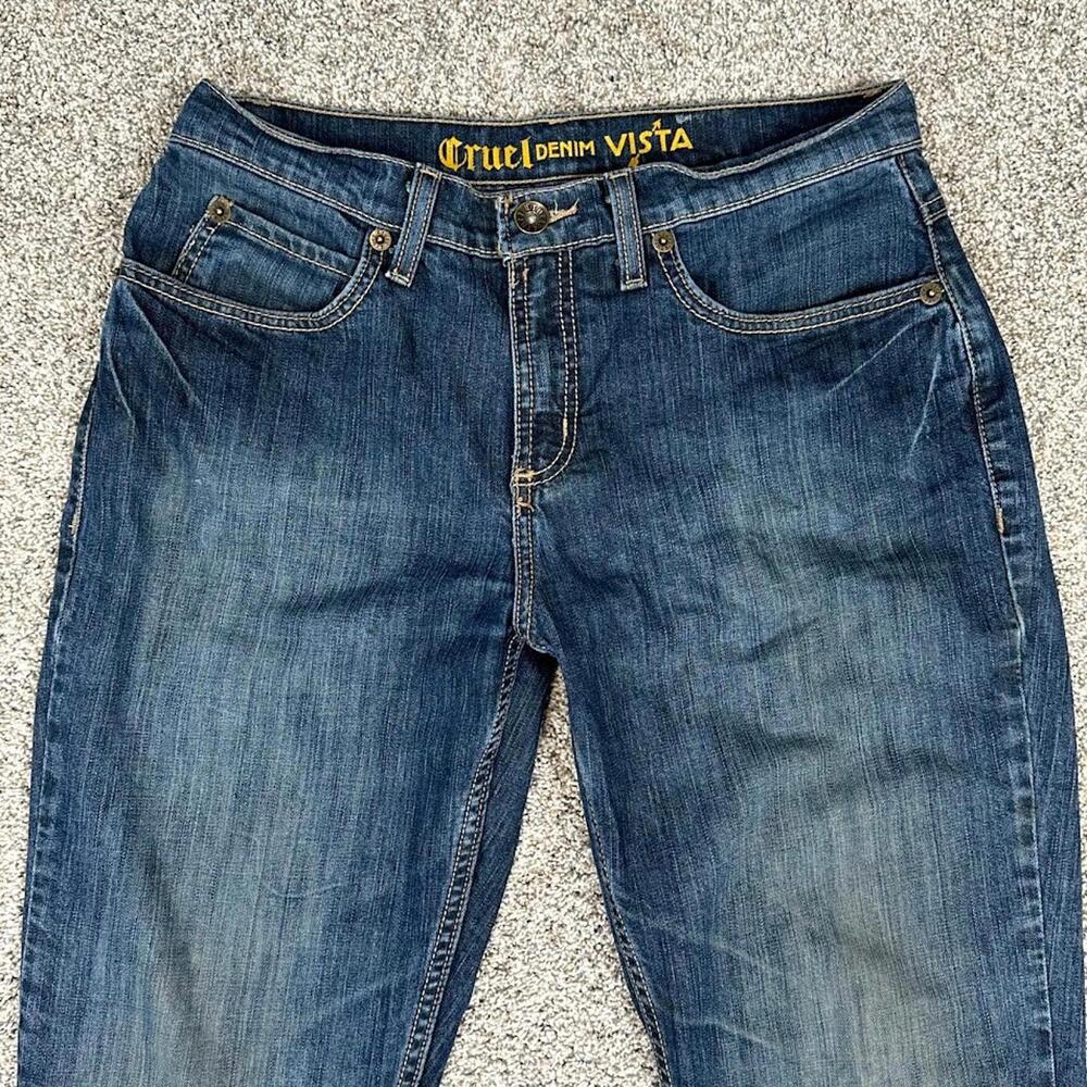 Cruel Girl Boot Cut Women's Jeans 13 32 Regular (31x28) Relaxed Fit Medium Wash